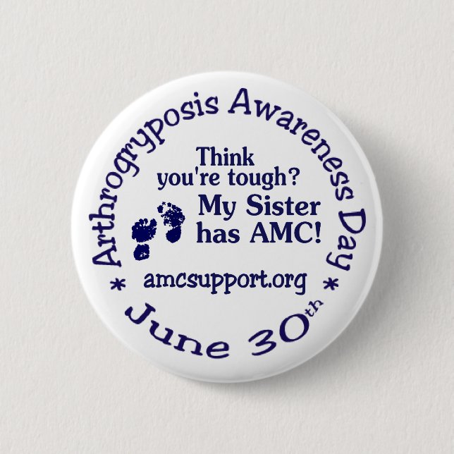 AMC Awareness Day Pin - Tough Sister (Front)
