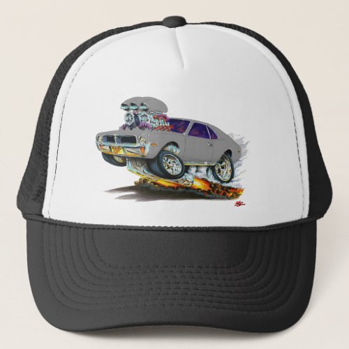 AMC Javelin Silver car Trucker Hat