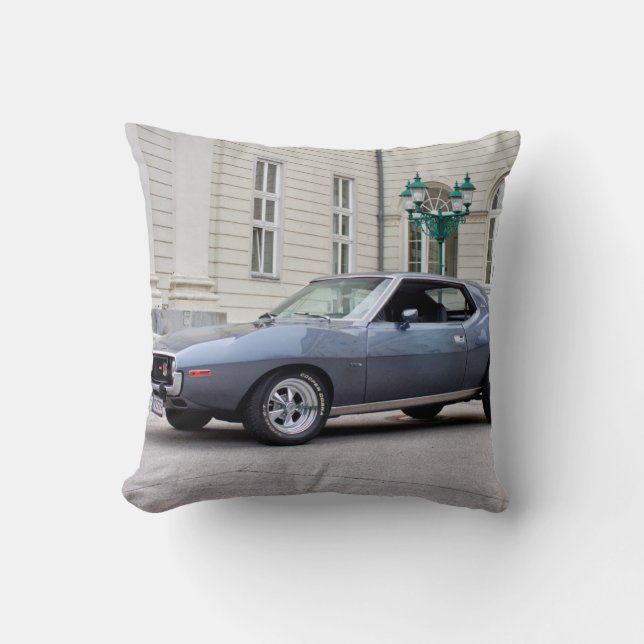 AMC Javelin SST 1974 Throw Pillow (Front)