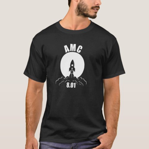Amc Rocket To The Moon Stock Investor Market Trade T_Shirt
