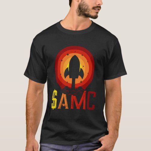 Amc Stocks Rocket Stonk Trading T_Shirt