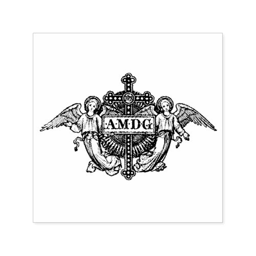 AMDG Ad majorem Dei gloriam Glory of God Self_inking Stamp