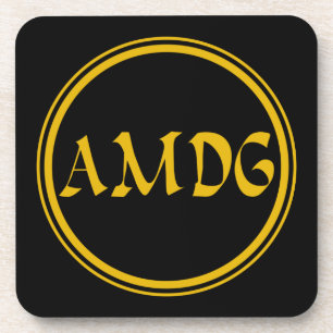 AMDG BEVERAGE COASTER