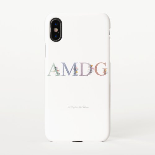 AMDG Catholic iPhone Case