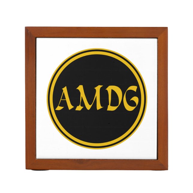 AMDG DESK ORGANIZER (Front)