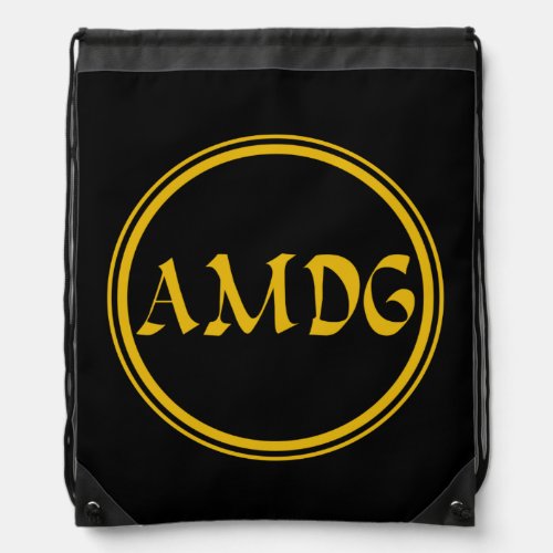 AMDG DRAWSTRING BAG