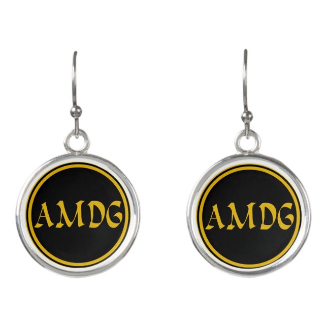 AMDG EARRINGS (Front)