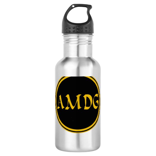 AMDG STAINLESS STEEL WATER BOTTLE (Front)