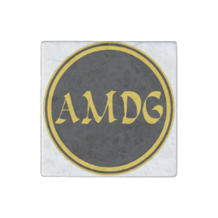 AMDG STONE MAGNET