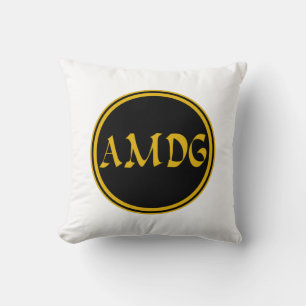 AMDG THROW PILLOW