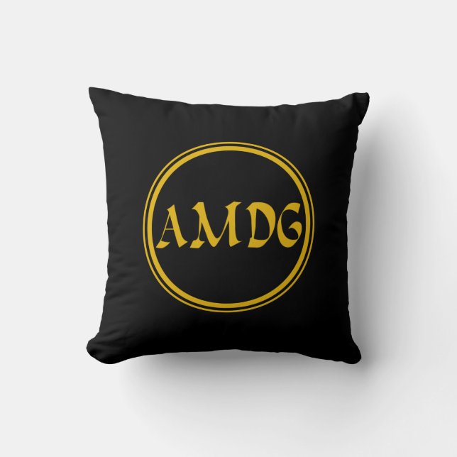 AMDG THROW PILLOW (Front)