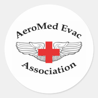 AMEA Logo flat version Classic Round Sticker