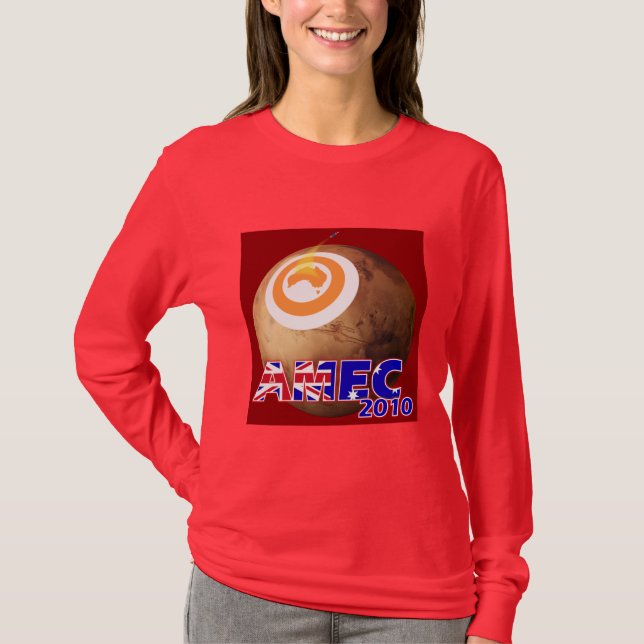AMEC2010 Red Womens' Long-sleeved T-shirt (Front)