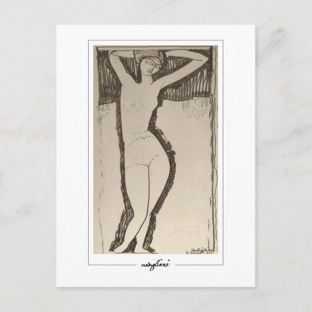 Amedeo Modigliani #344 - Fine Art Postcard (Front)
