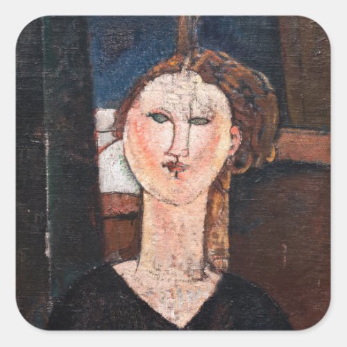 Amedeo Modigliani _ Antonia Square Sticker
