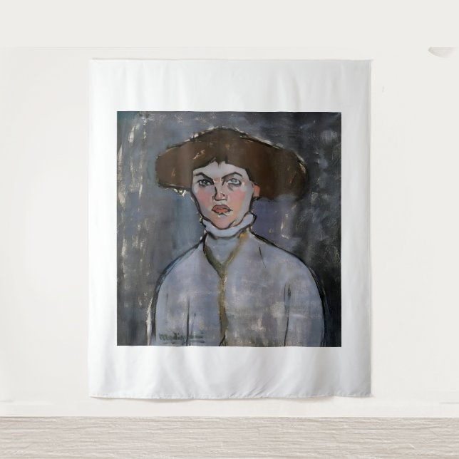 Amedeo Modigliani art painting Tapestry (Front)