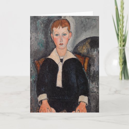 Amedeo Modigliani _ Boy in Sailor Suit Card