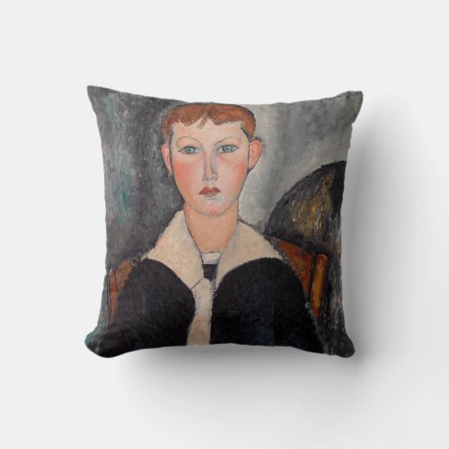 Amedeo Modigliani _ Boy in Sailor Suit Throw Pillow