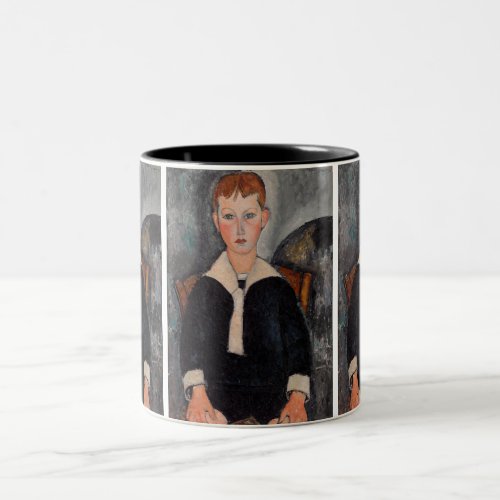 Amedeo Modigliani _ Boy in Sailor Suit Two_Tone Coffee Mug