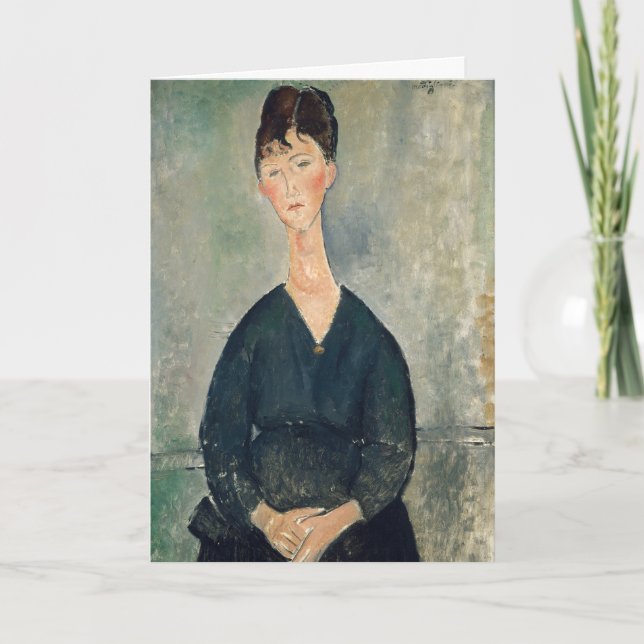 Amedeo Modigliani - Cafe singer Card (Front)