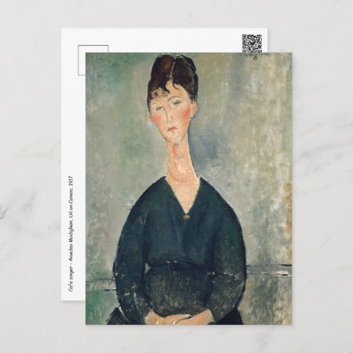 Amedeo Modigliani _ Cafe singer Postcard