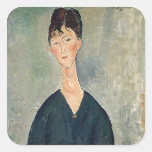 Amedeo Modigliani _ Cafe singer Square Sticker