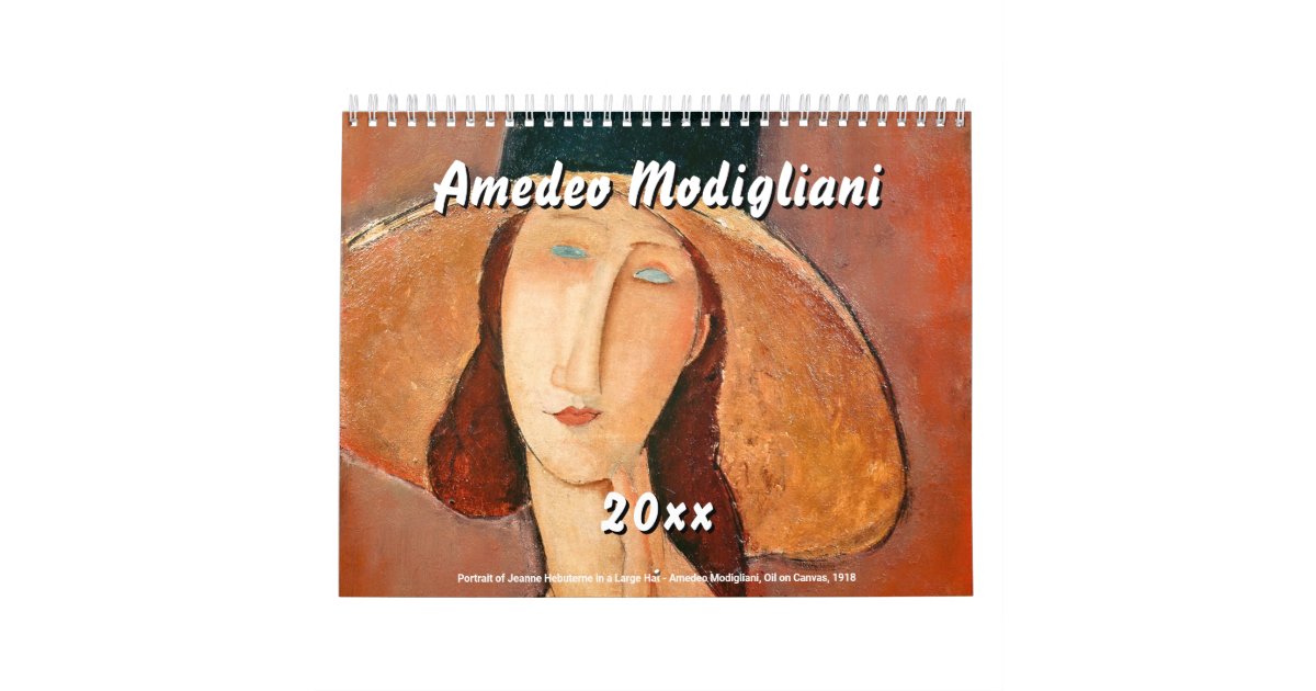 Amedeo Modigliani Calendar Zazzle