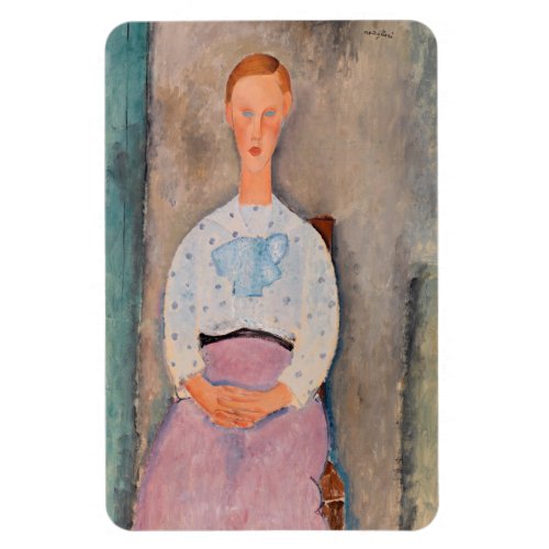 Amedeo Modigliani _ Girl with a Polka_Dot Blouse Magnet