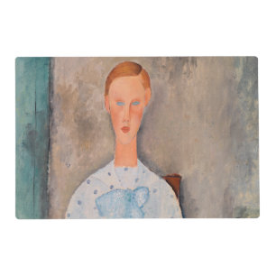 Amedeo Modigliani - Girl with a Polka-Dot Blouse Placemat
