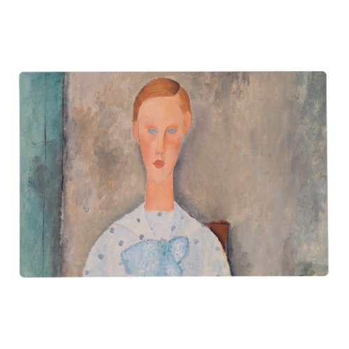 Amedeo Modigliani _ Girl with a Polka_Dot Blouse Placemat