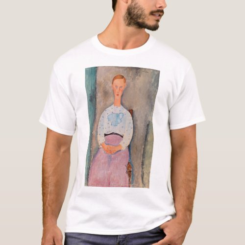 Amedeo Modigliani _ Girl with a Polka_Dot Blouse T_Shirt