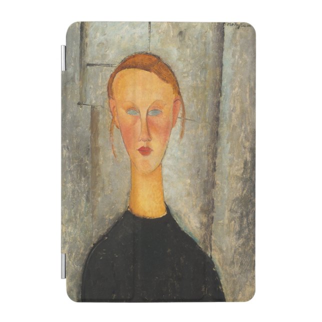 Amedeo Modigliani - Girl With Blue Eyes iPad Mini Cover (Front)