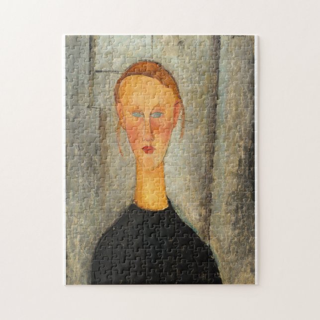 Amedeo Modigliani - Girl With Blue Eyes Jigsaw Puzzle (Vertical)