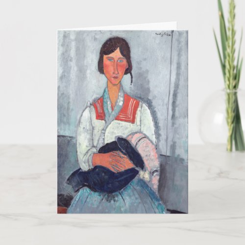 Amedeo Modigliani _ Gypsy Woman with Baby Card