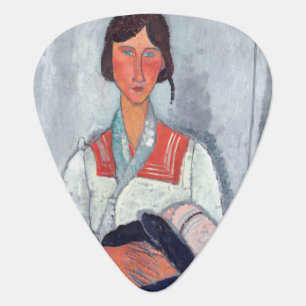 Amedeo Modigliani - Gypsy Woman with Baby Guitar Pick