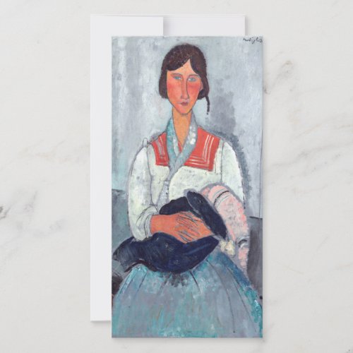 Amedeo Modigliani _ Gypsy Woman with Baby Thank You Card