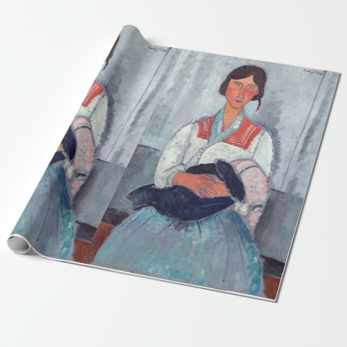Amedeo Modigliani _ Gypsy Woman with Baby Wrapping Paper