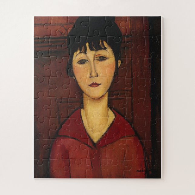 Amedeo Modigliani - Head Of A Young Girl Jigsaw Puzzle (Vertical)