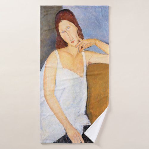 Amedeo Modigliani _ Jeanne Hebuterne Bath Towel Set