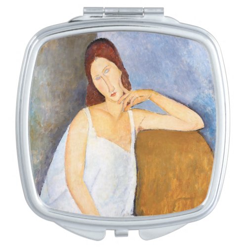 Amedeo Modigliani _ Jeanne Hebuterne Compact Mirror