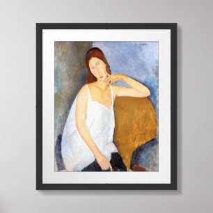 Amedeo Modigliani - Jeanne Hebuterne Framed Art