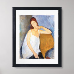 Amedeo Modigliani - Jeanne Hebuterne Framed Art