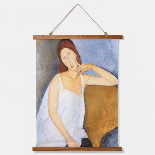 Amedeo Modigliani _ Jeanne Hebuterne Hanging Tapestry