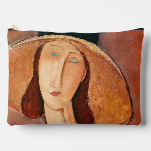 Amedeo Modigliani _ Jeanne Hebuterne in Large Hat Accessory Pouch