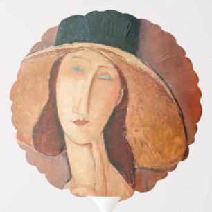 Amedeo Modigliani - Jeanne Hebuterne in Large Hat Balloon