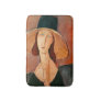 Amedeo Modigliani - Jeanne Hebuterne in Large Hat Bath Mat