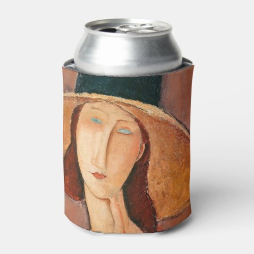 Amedeo Modigliani _ Jeanne Hebuterne in Large Hat Can Cooler