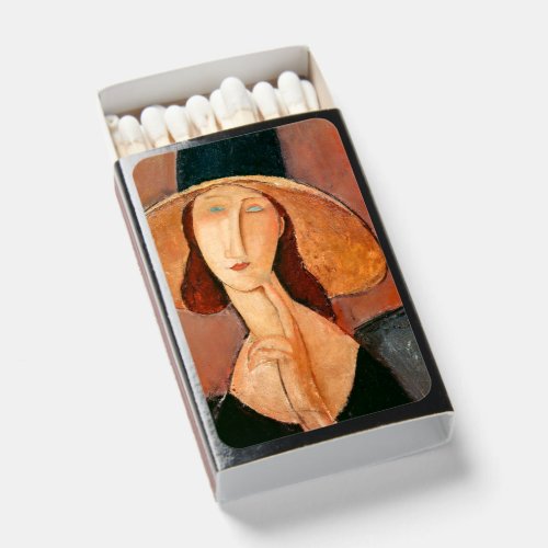 Amedeo Modigliani _ Jeanne Hebuterne in Large Hat Matchboxes