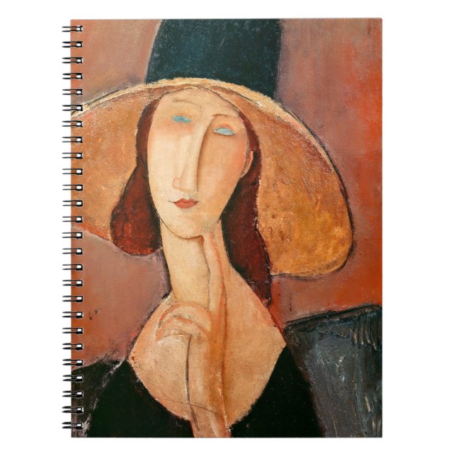 Amedeo Modigliani - Jeanne Hebuterne in Large Hat Notebook (Front)