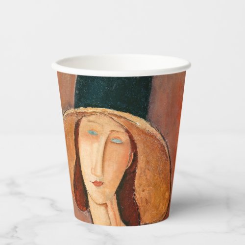 Amedeo Modigliani _ Jeanne Hebuterne in Large Hat Paper Cups